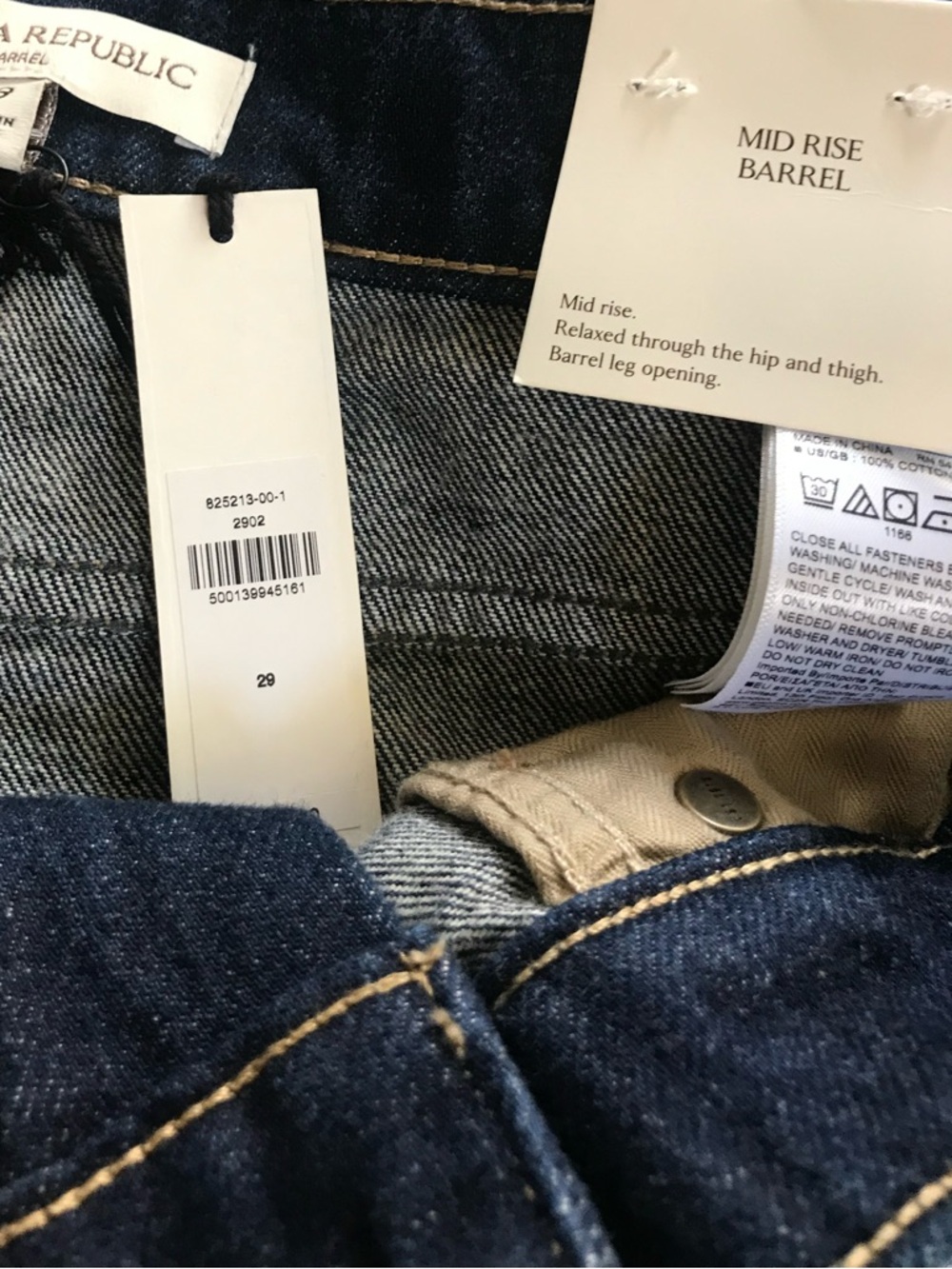Mid Rise Barrel Jean - Picture 7 of 7